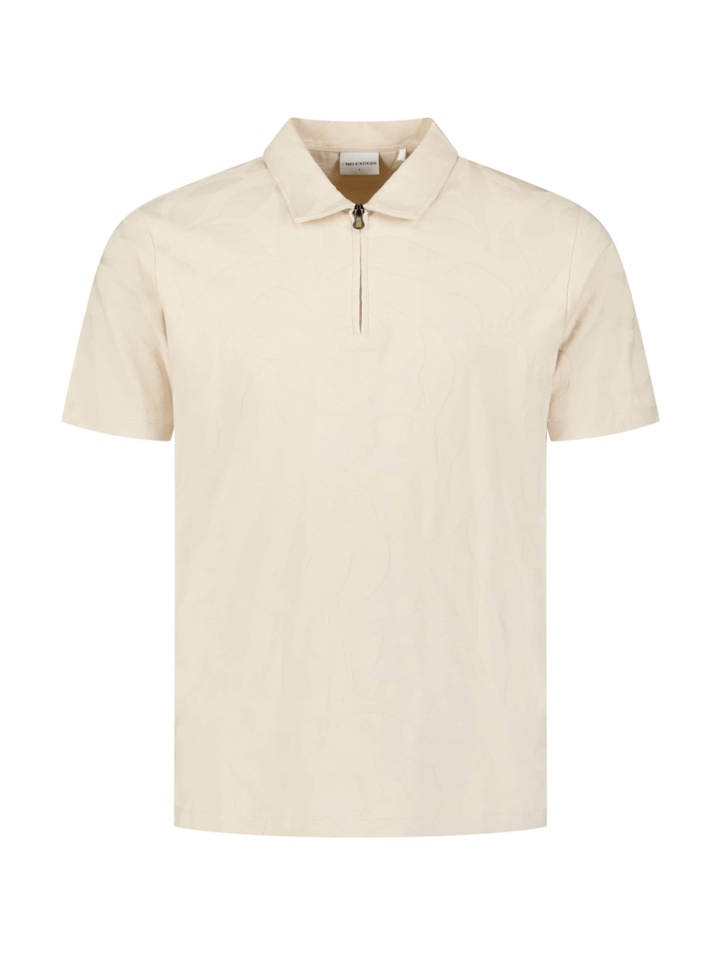 No Excess Poloshirt in Beige: Vorderseite