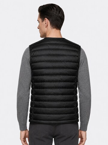 ALLTHEMEN Vest 'Stichlinie' in Black