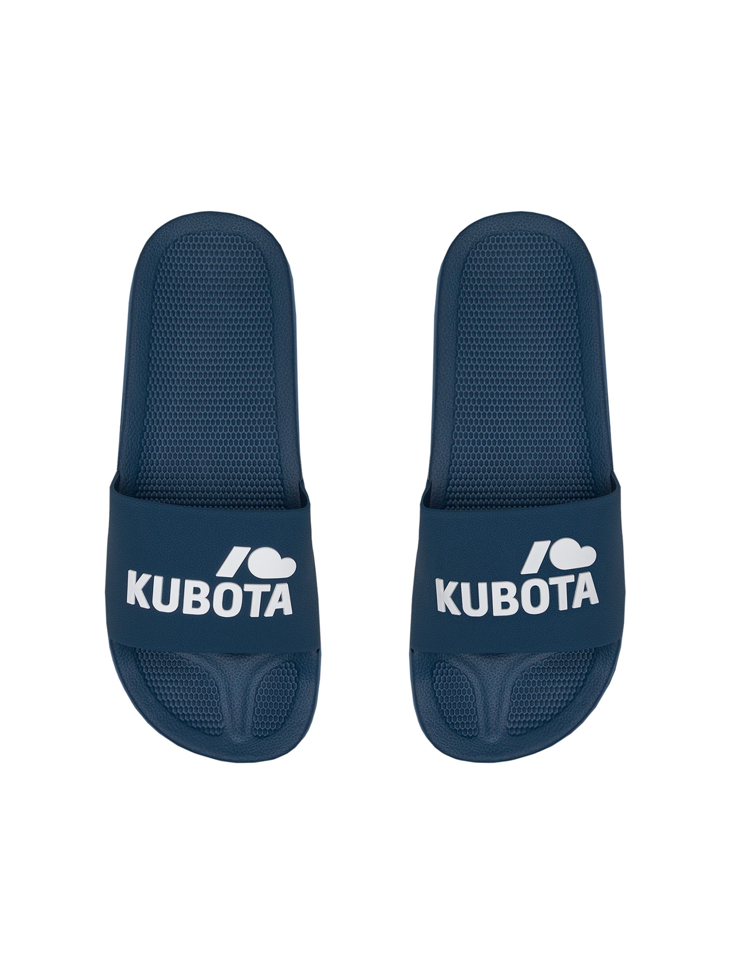 Kubota Strand-/badsko 'Kubota Men's Slip-On Black Basic Pool Slides' i blå