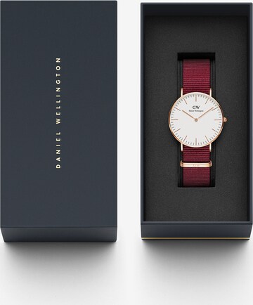 Montre à affichage analogique 'Classic 36 Roselyn' Daniel Wellington en rouge