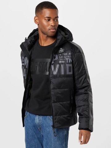 CAMP DAVID Winter jacket in Black: front