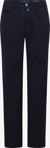 PIERRE CARDIN Tapered Chino Pants 'Lyon' in Blue: front