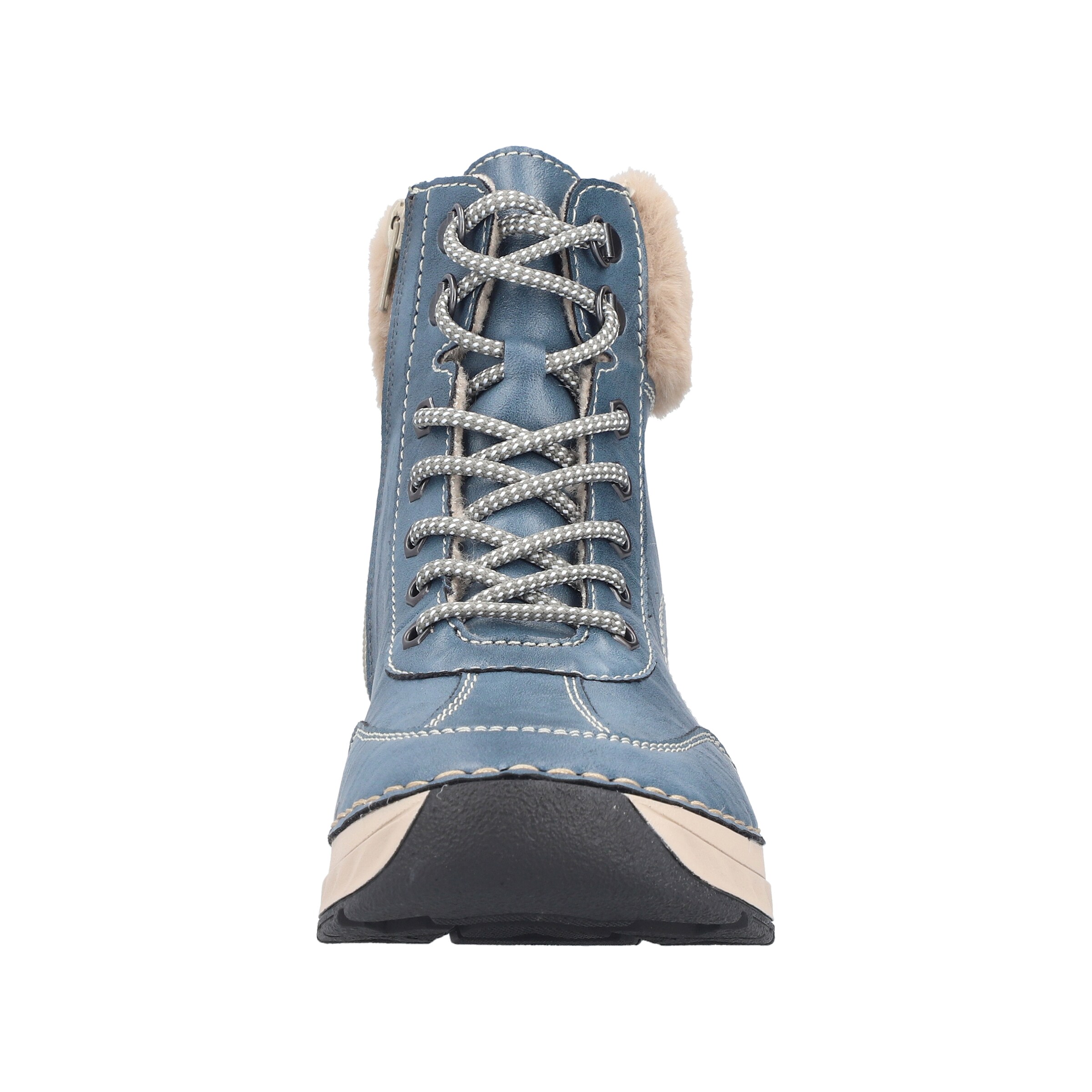Rieker Lace-Up Boots '44530' in Blue