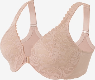 GLAMORISE T-shirt Bra in Beige: front