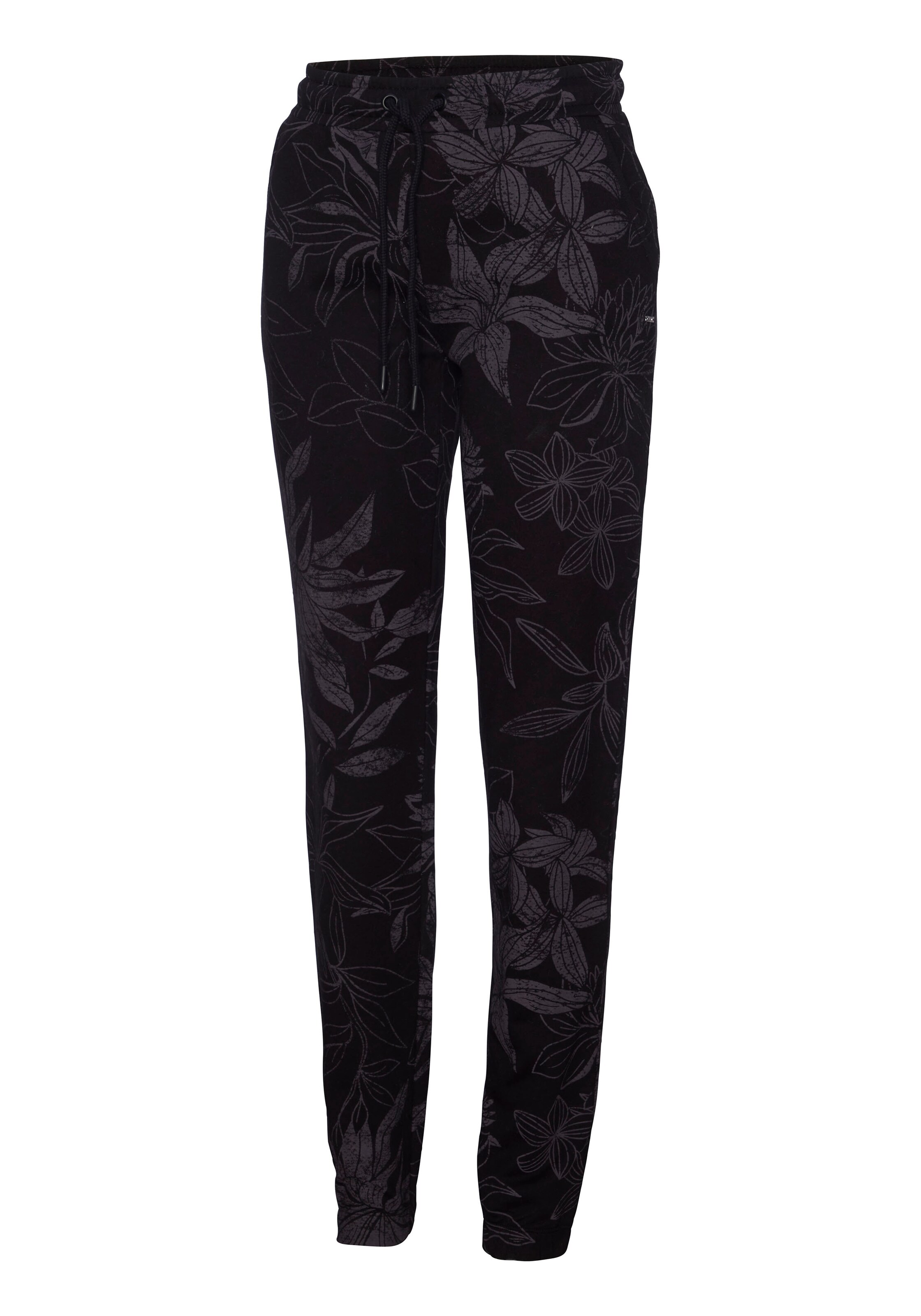 LASCANA Tapered Παντελόνι πιτζάμας σε μαύρο