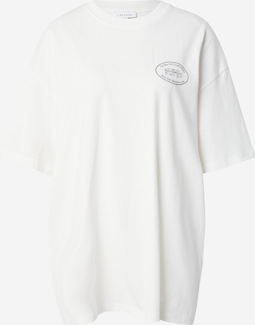 TOPSHOP T-shirt 'Pansy' i vit: framsida