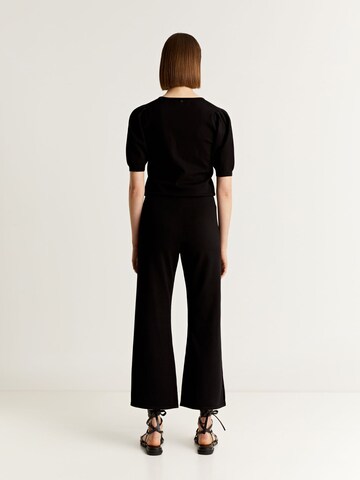 Scalpers Flared Trousers in Black