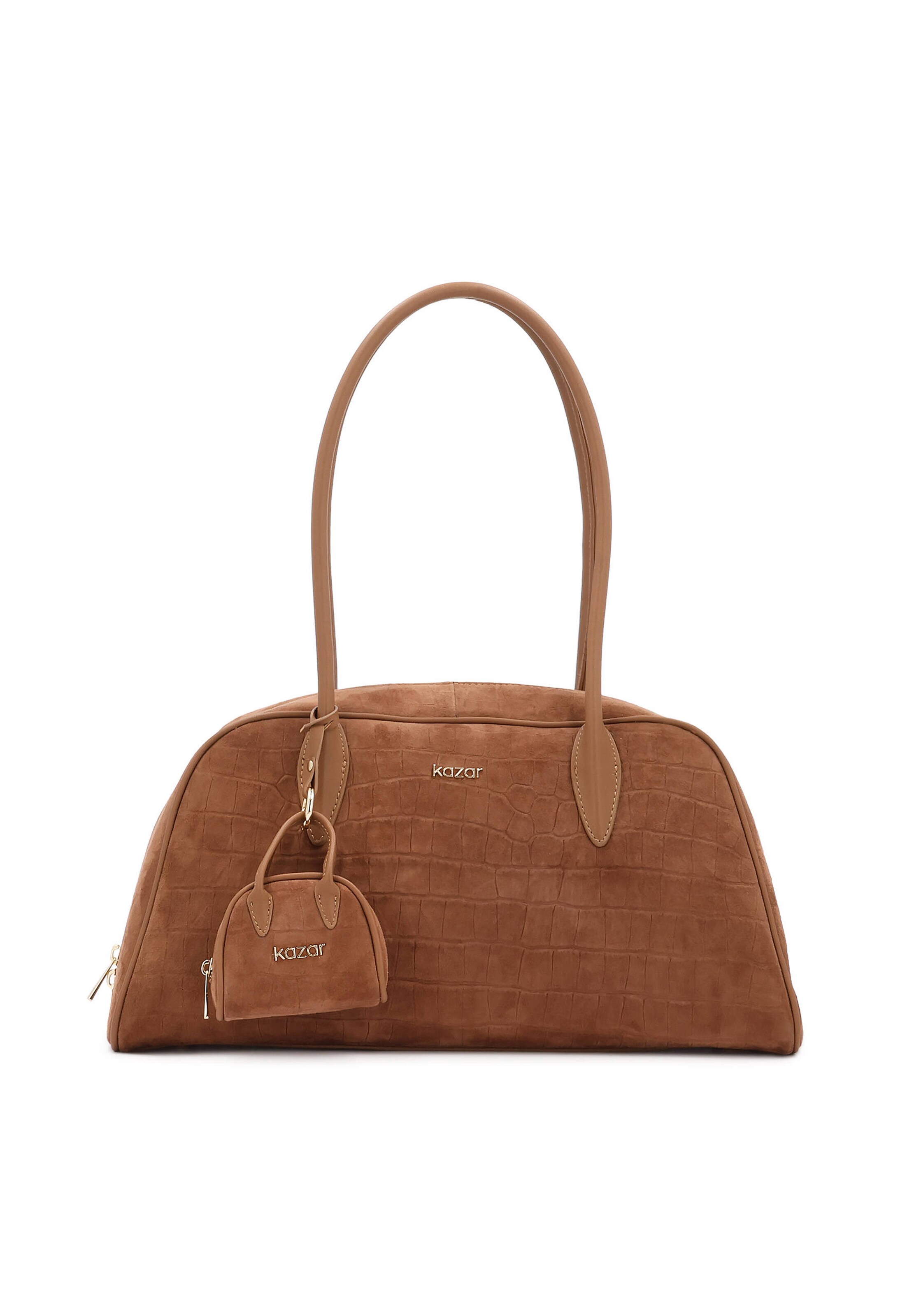 Kazar Sac bandoulière en marron, Vue avec produit