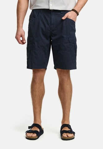 Regular Pantalon cargo 'Dreier' INDICODE JEANS en bleu : devant