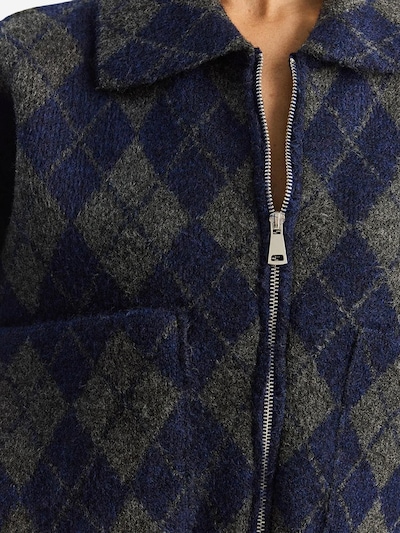 Bianco Lucci Strickjacke in XS-XL in navy / dunkelgrau, Produktansicht