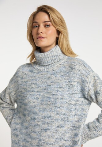 usha BLUE LABEL Oversized Sweater in Blue