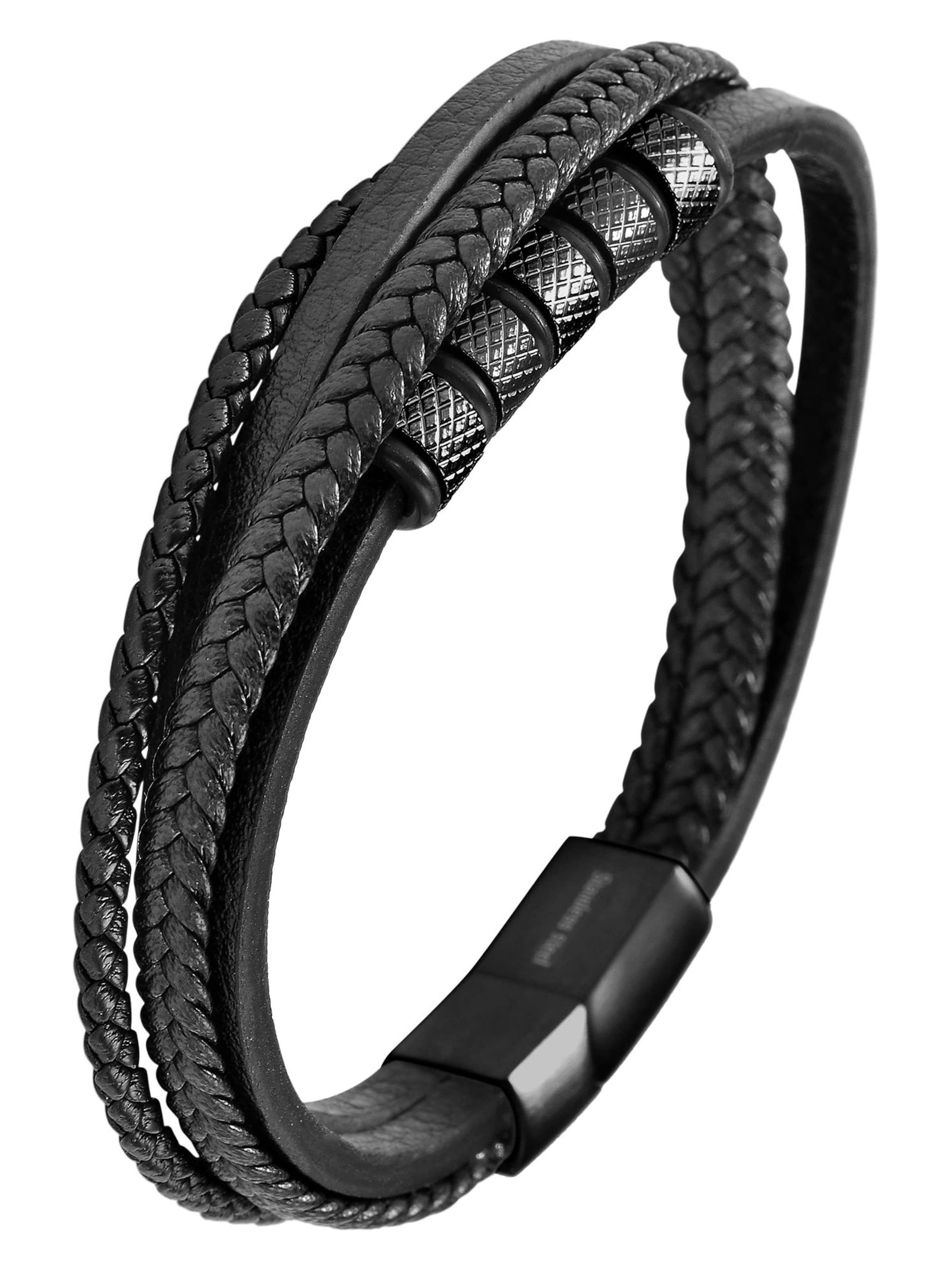 Akzent Bracelet 'Owen, Ionenplattierung' in Black: front