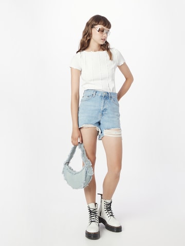 TOPSHOP Regular Shorts in Blau