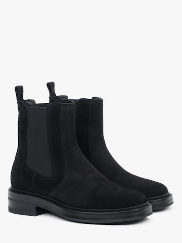 Estro Chelsea boots '09-3557' in Zwart