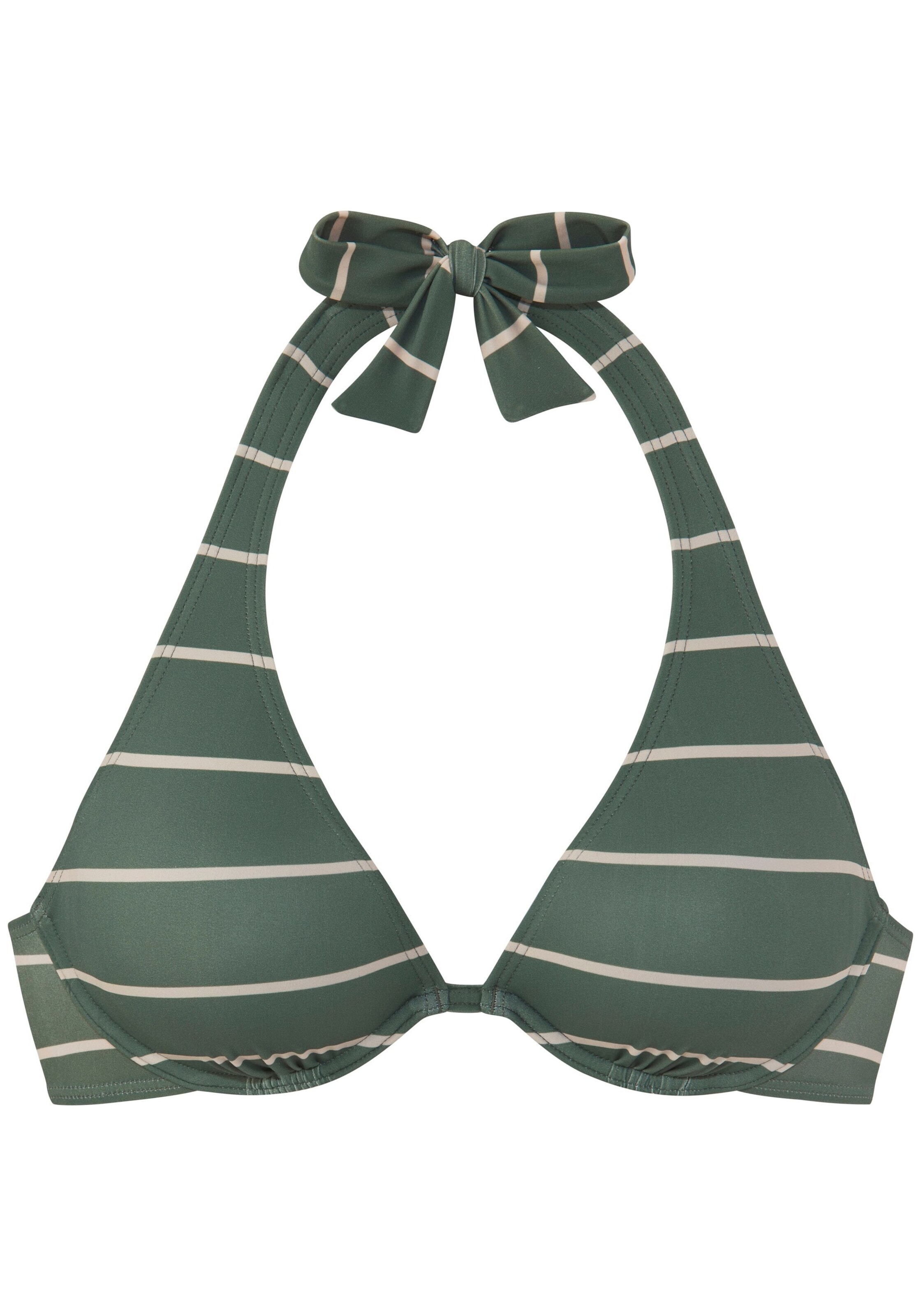 BENCH Треугольник Верх бикини в Зеленый: спереди