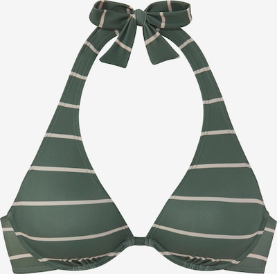 BENCH Bikinitoppi värissä kerma / tummanvihreä, Tuotenäkymä