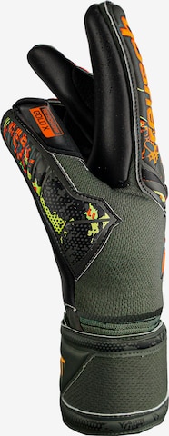 REUSCH Athletic Gloves 'Attrakt Gold X Finger Support' in Black