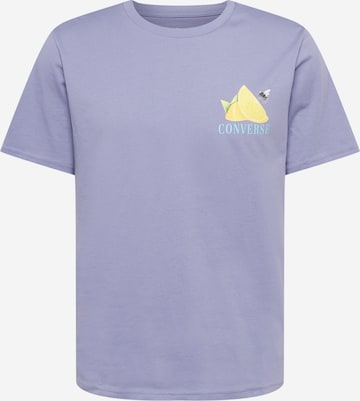 CONVERSE Shirt 'Fresh Lemon' in Purple: front