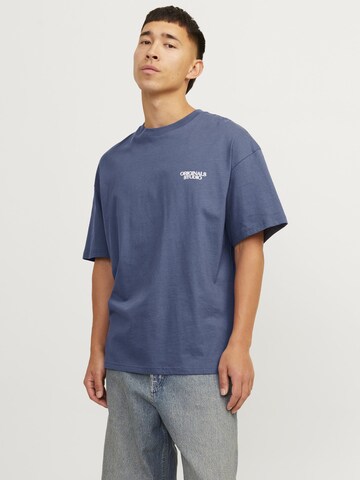 T-Shirt 'Brooklyn' JACK & JONES en bleu : devant