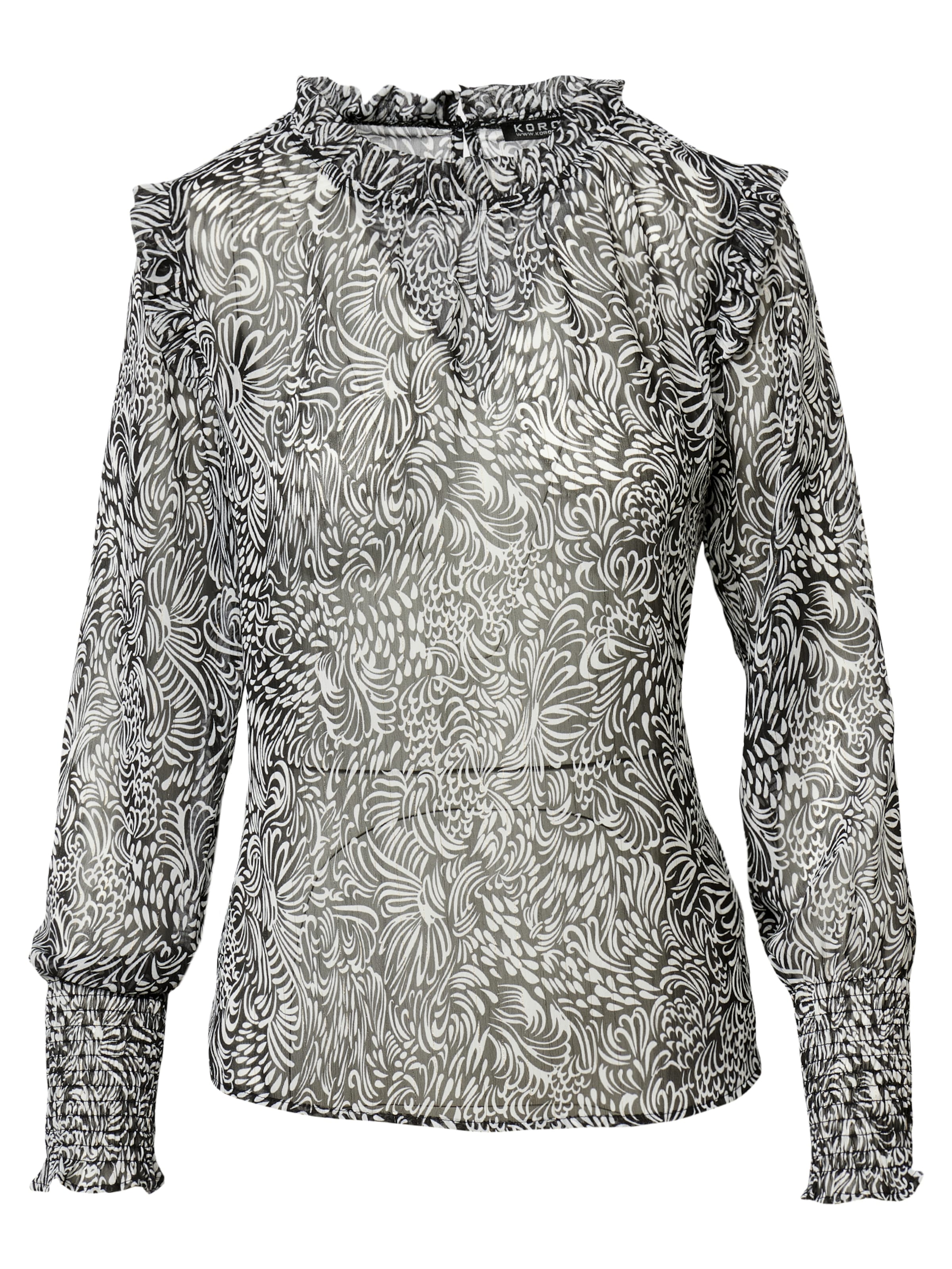 KOROSHI Pluus, värv must: eest vaates