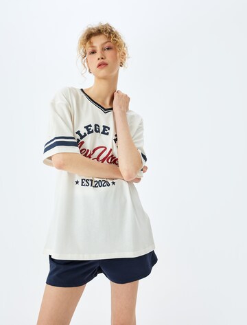 Koton T-Shirt in Weiß