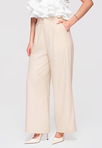 Ombre Broek in Beige: voorkant