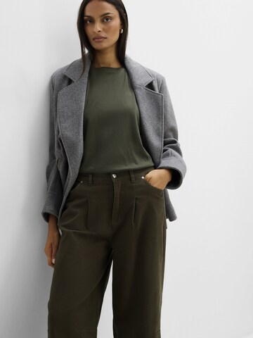 Barrel Pantaloni con pieghe di bonprix in verde