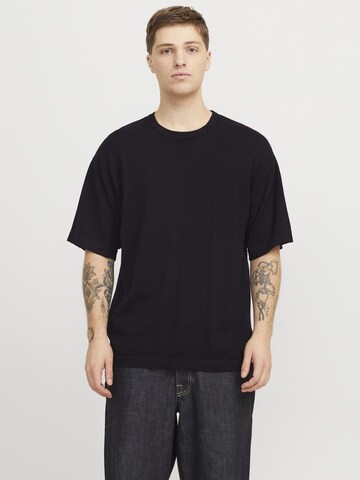 JACK & JONES Shirt 'JJEEMIL' in Black: front