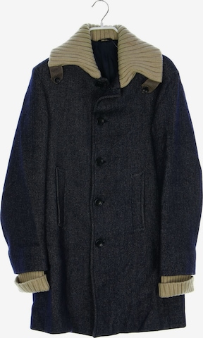 DANIELE ALESSANDRINI Jacket & Coat in M in Blue: front