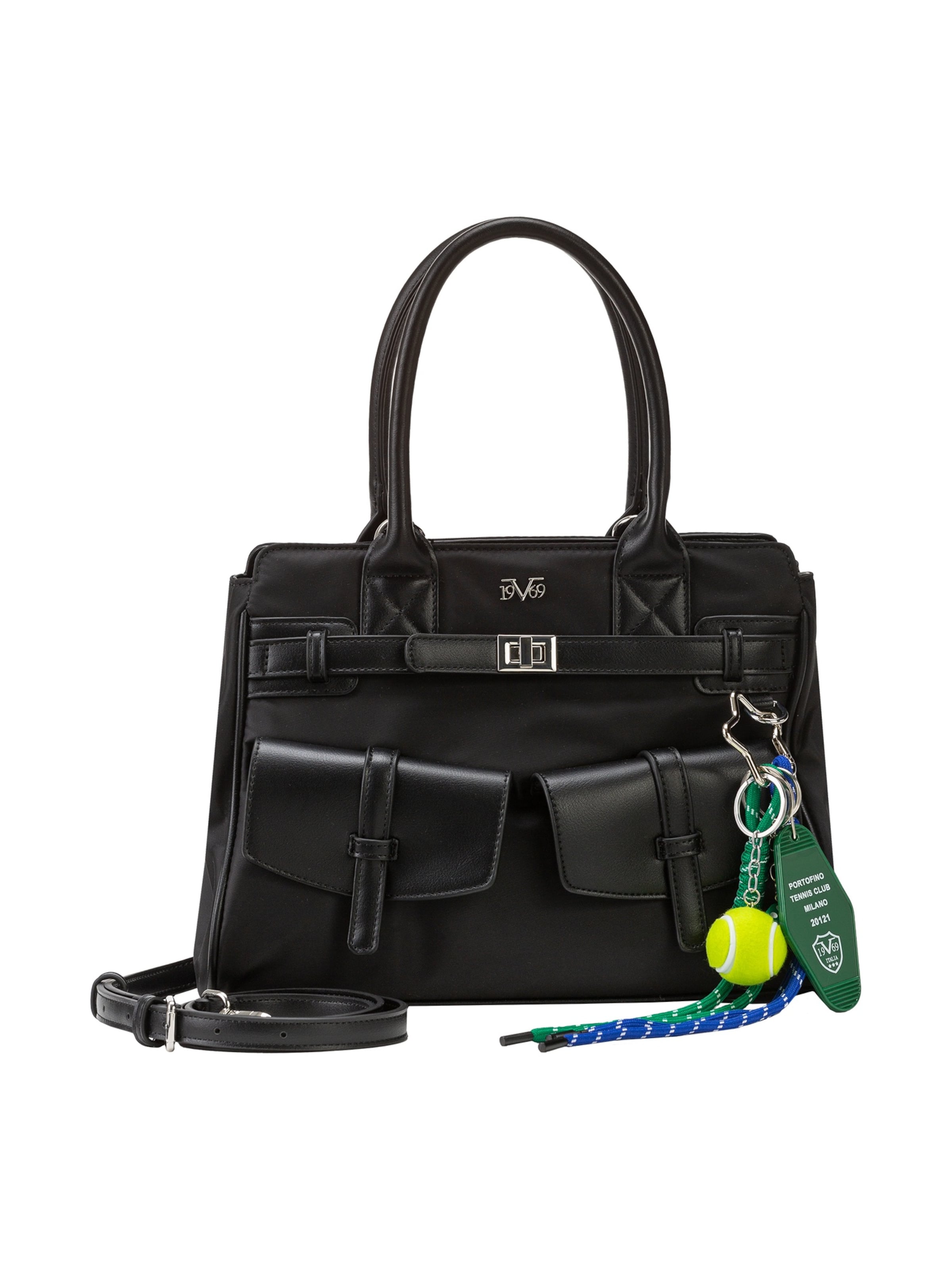 19V69 ITALIA Handbag 'Lucca' in Black: front