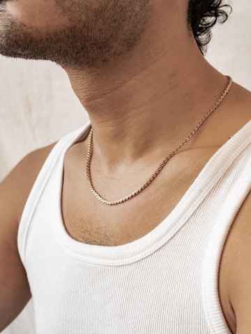 Hey Happiness Ketting 'Twist Link' in Goud: voorkant
