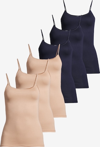 CON-TA Unterhemd 'Modal' in Blau: Vorderseite