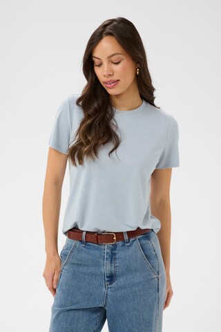 SAINT TROPEZ - Camisa 'SZHaga' em azul: frente