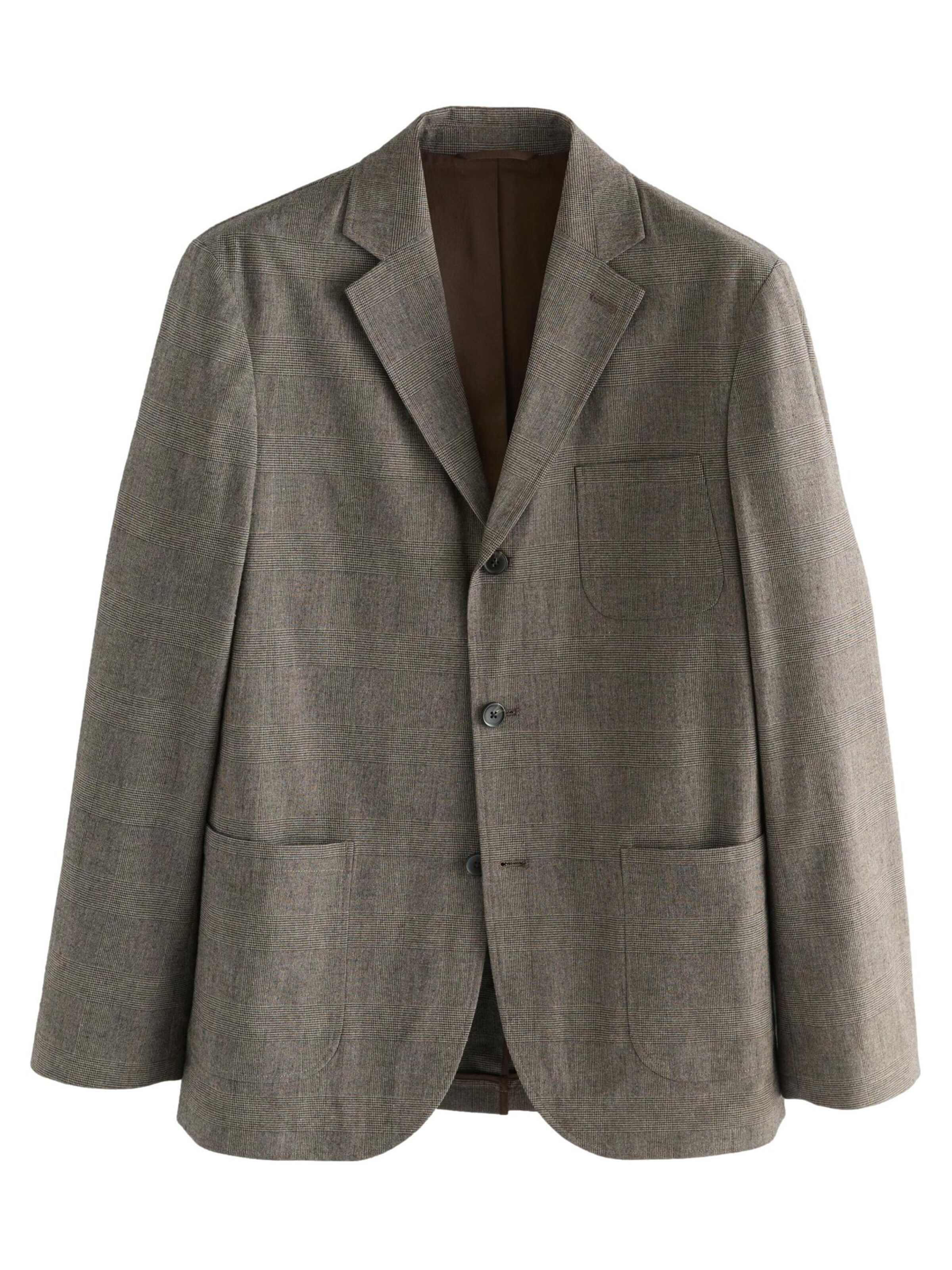 Next Slim fit Colbert in Bruin: voorkant