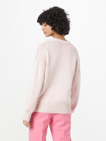 Geacă tricotată de la HUGO pe roz