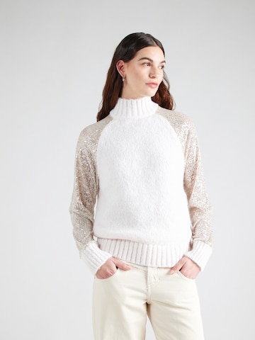 River Island Sweater in Beige: front