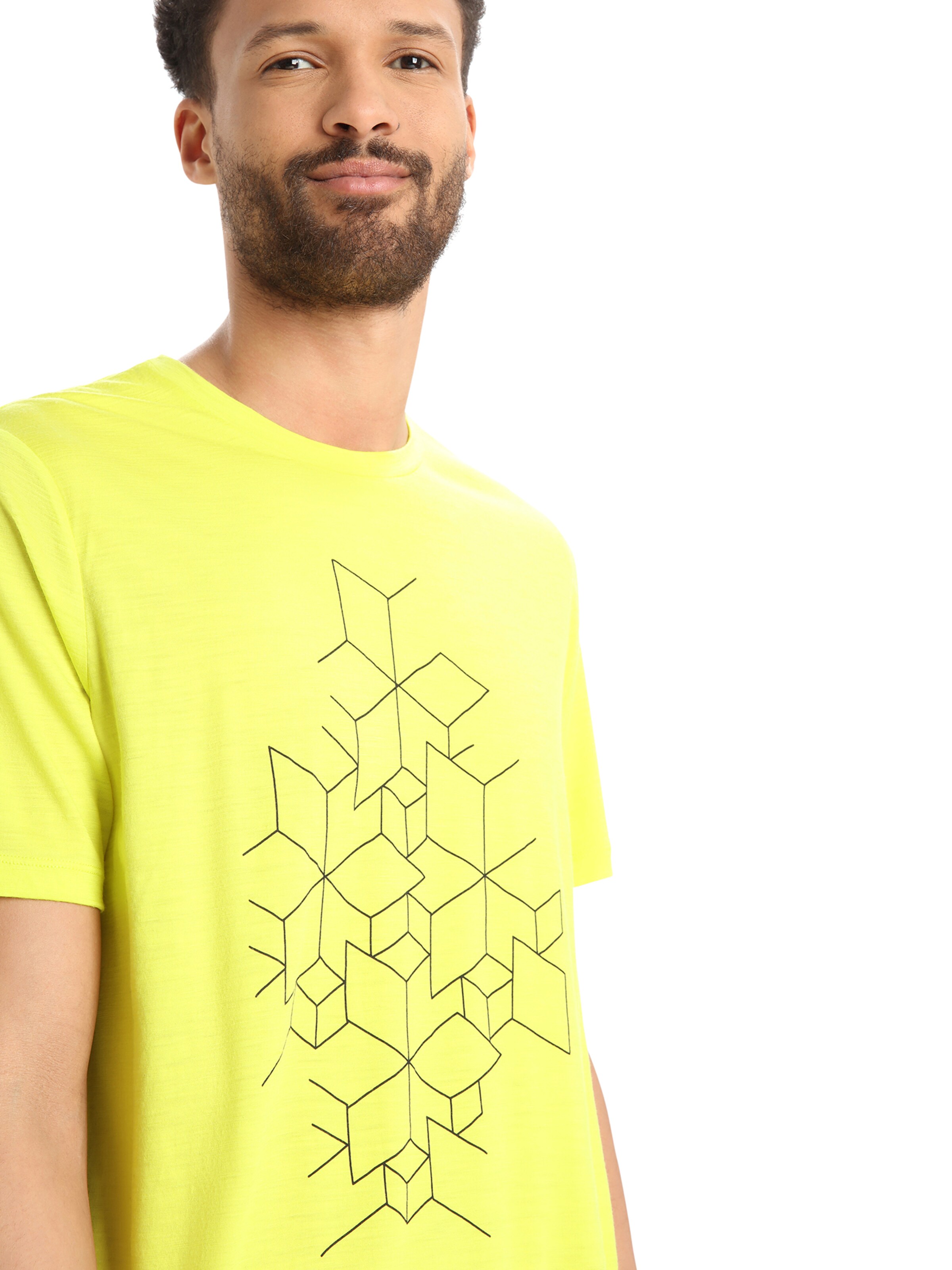 ICEBREAKER Performance Shirt 'Snowflake' in Yellow