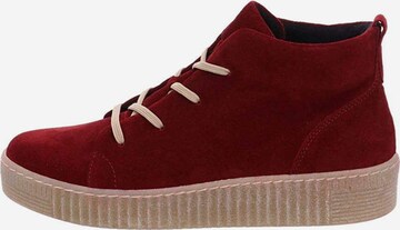 GABOR High-Top Sneakers in Red