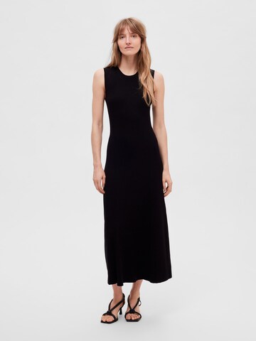 SELECTED FEMME Knitted dress in Black