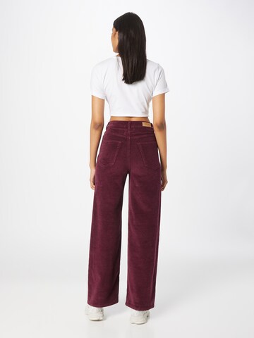 ONLY Wide leg Παντελόνι 'Hope' σε κόκκινο