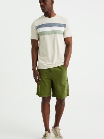WE Fashion regular Παντελόνι cargo σε πράσινο