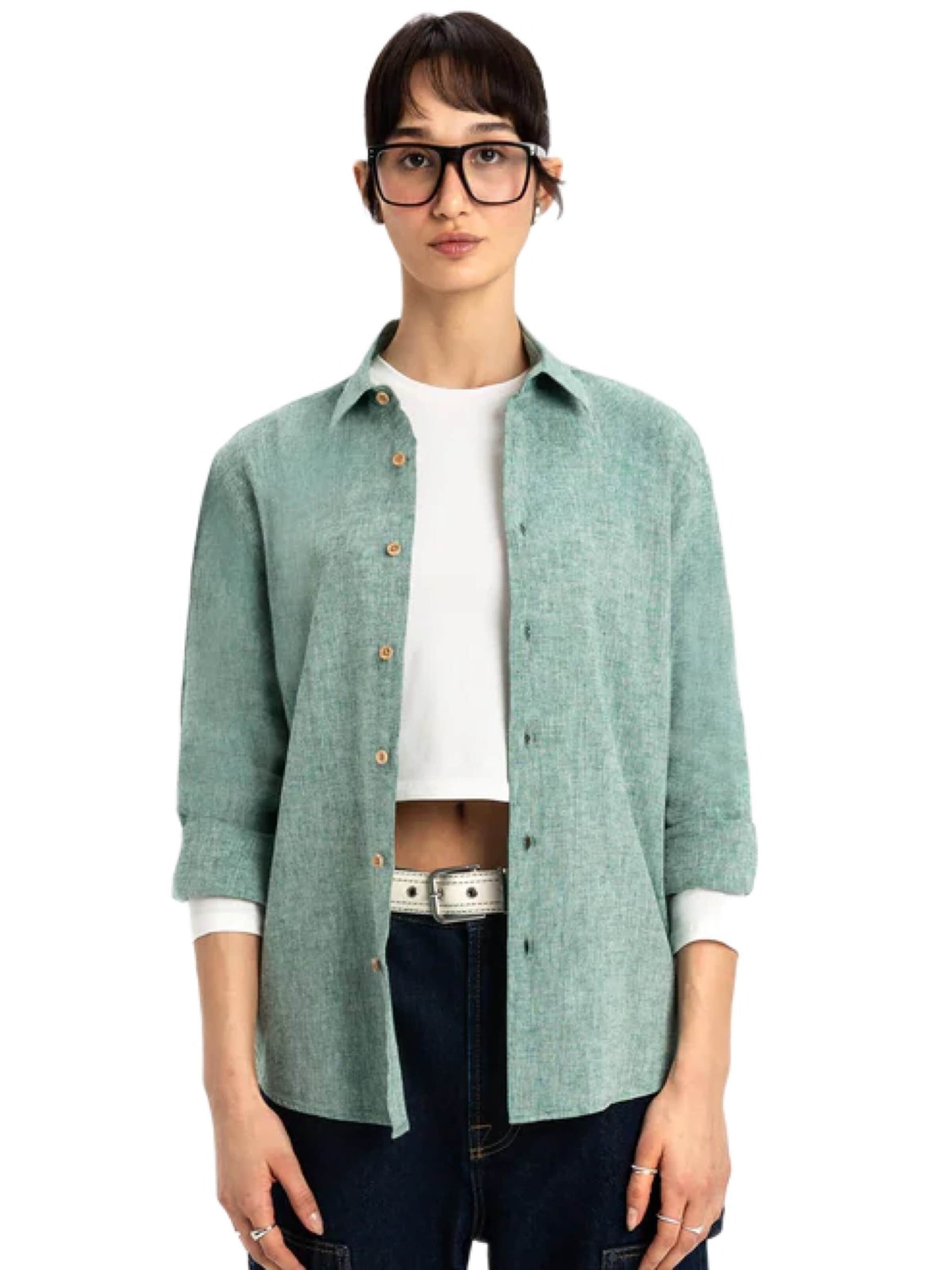 UNIQVIBE Regular fit Blouse in Groen
