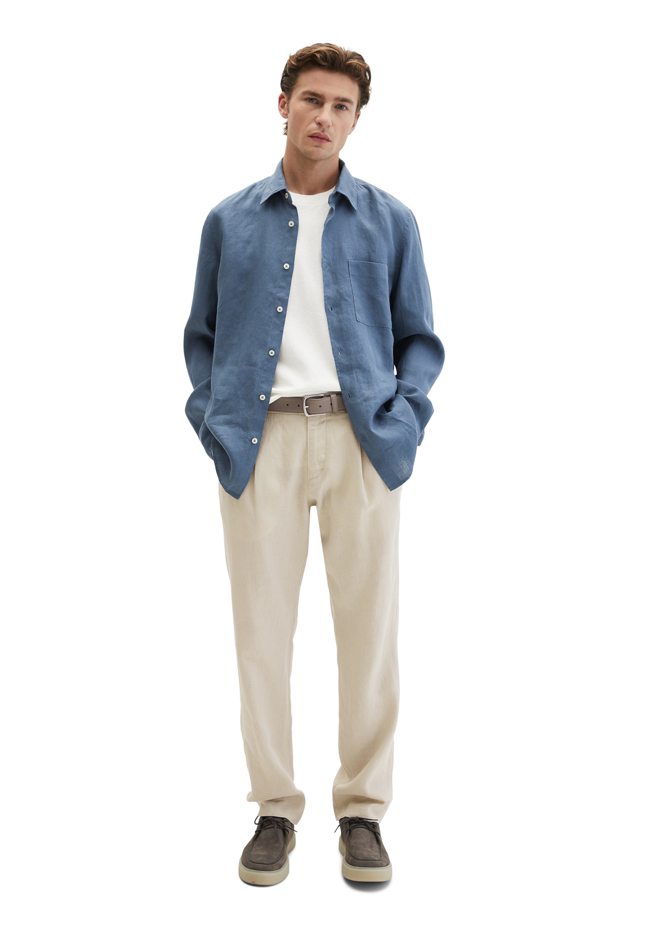 Marc O'Polo Regular fit Button Up Shirt in Blue