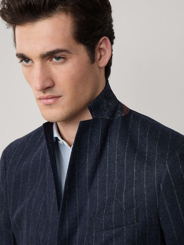 Hackett London Slim Fit Sakko 'Flan' in Blau