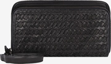 Harbour 2nd Wallet 'Weaving Samira' in Black: front