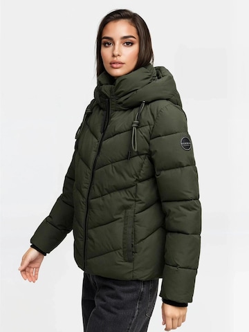 MARIKOO Winterjacke 'Sahnemausii' in Grün