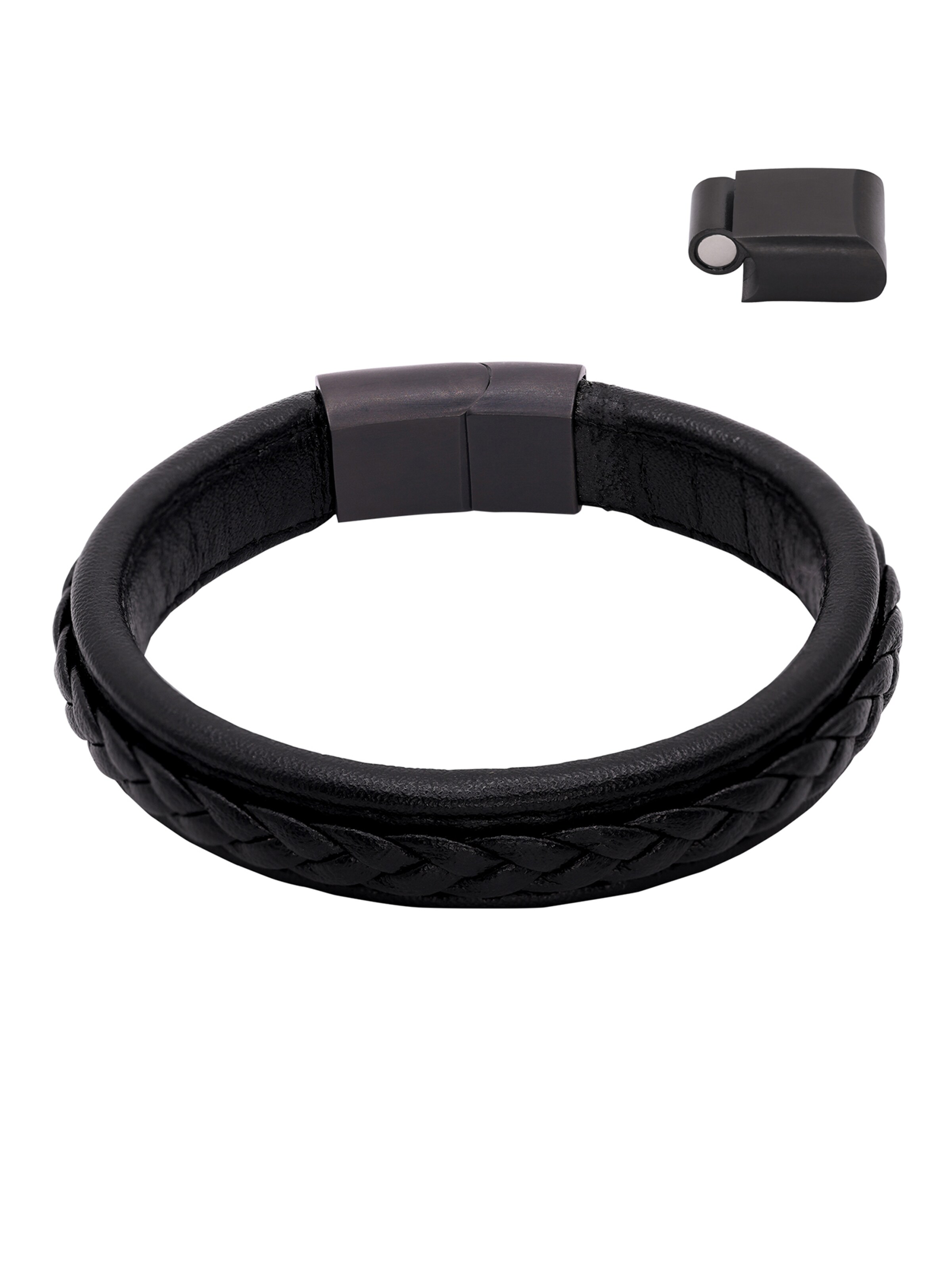 Bracelet 'Jannis' Heideman en noir : devant