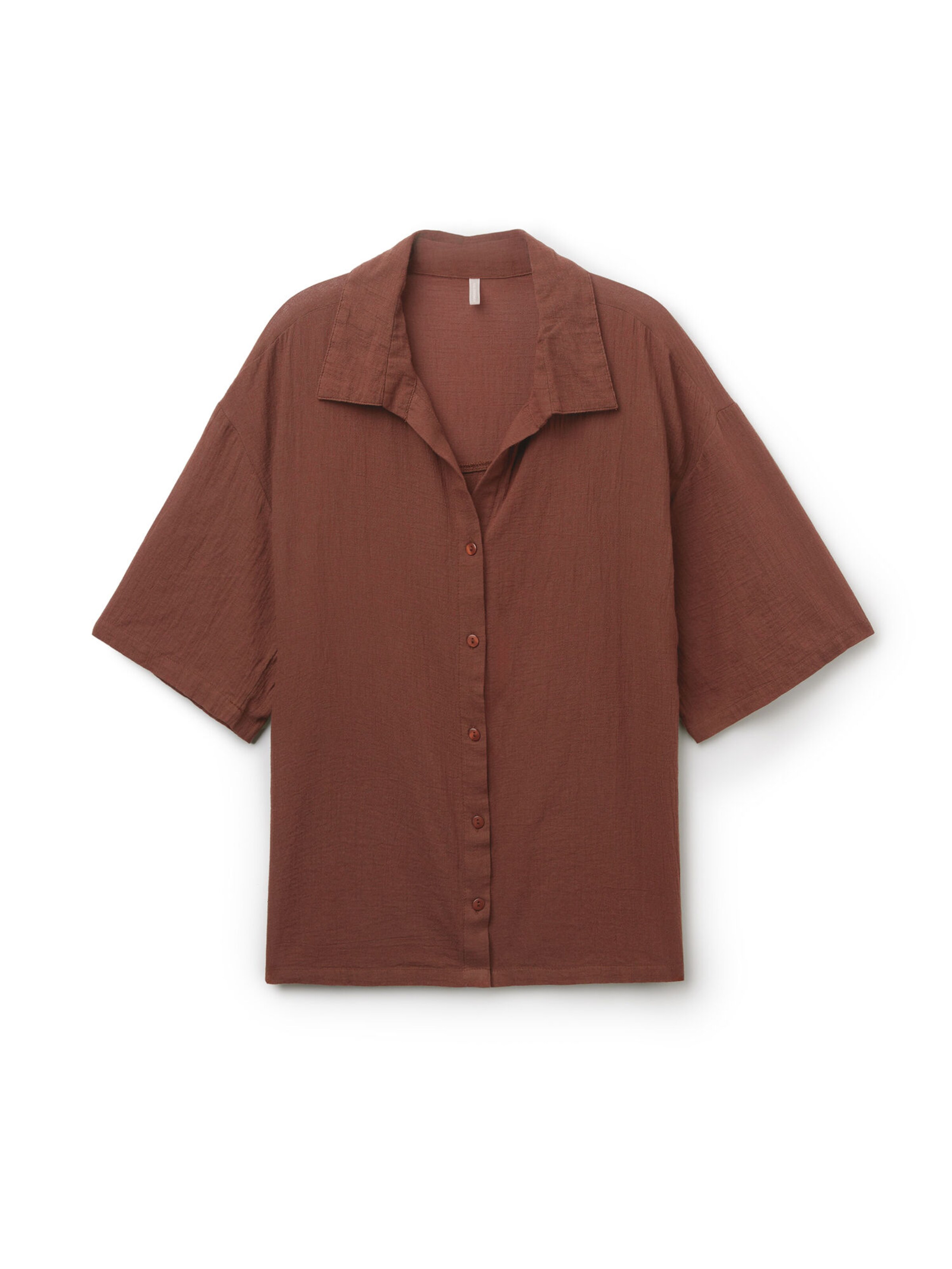 CALZEDONIA Bluse in Braun: Vorderseite