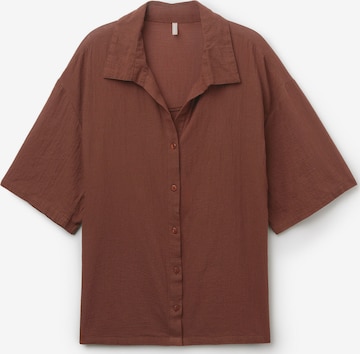 CALZEDONIA Blouse in Brown: front