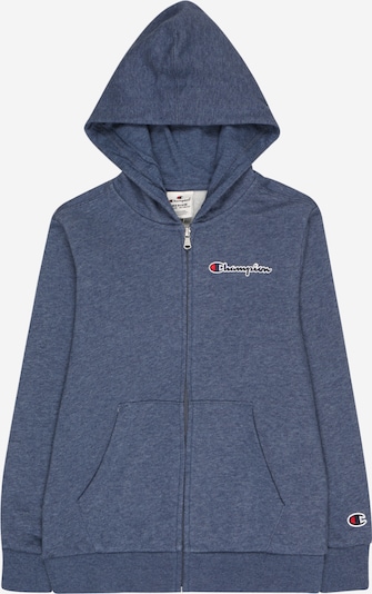 Champion Authentic Athletic Apparel Zip-Up Hoodie in mottled blue / Grenadine / White, Item view